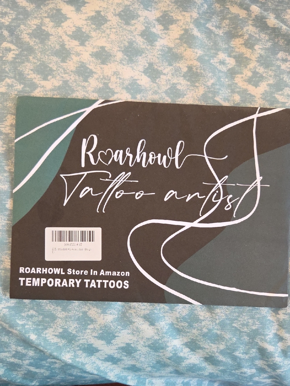 Roarhowl Temporary Tattoo Artist Stencil Kit - Black & Teal